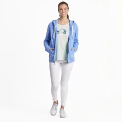 Women's Retro Mountains Simply True Fleece Zip Hoodie 11 Women's Retro Mountains Simply True Fleece Zip Hoodie -One Family Clothing Womens Retro Mountains Simply True Fleece Zip Hoodie 89629 6 lg