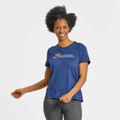 Women's Retro Ocean Sunrise Active Tee