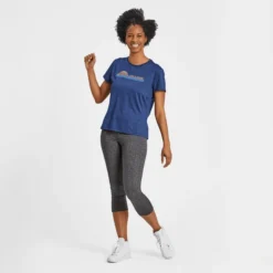 Women's Retro Ocean Sunrise Active Tee 9 Women's Retro Ocean Sunrise Active Tee -One Family Clothing Womens Retro Ocean Sunrise Active Tee 80691 5 lg