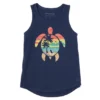 Women's Scenic Turtle Sleeveless High-Low Crusher-LITE Tank