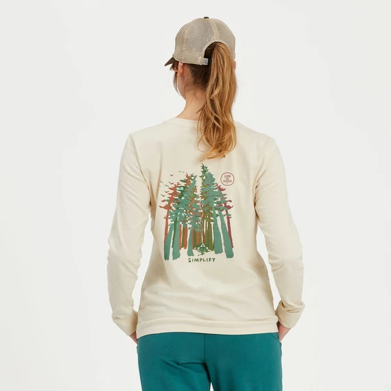 Women's Simplify Forest Long Sleeve Crusher Tee 1 Women's Simplify Forest Long Sleeve Crusher Tee