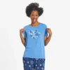 Women's Snowflake Heart Lightweight Sleep Tee