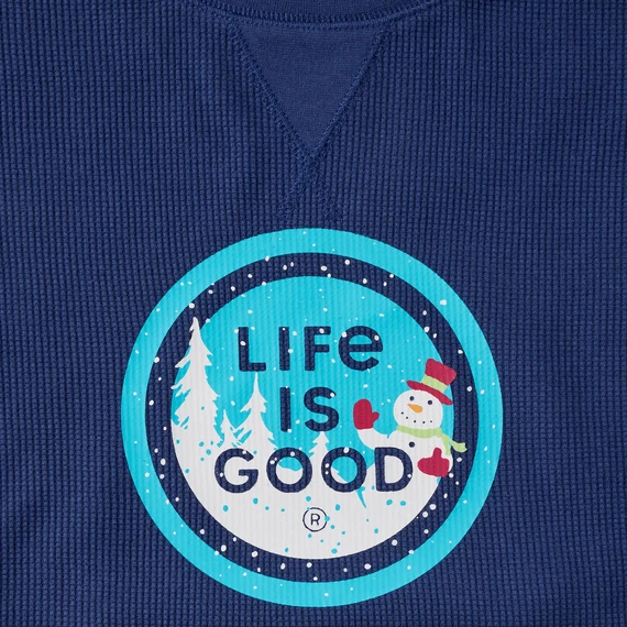 Women's Snowglobe Coin Thermal Tee 2 Women's Snowglobe Coin Thermal Tee - Image 2