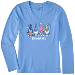 Women's Snowmies Long Sleeve Crusher Vee