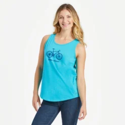 Women's Spokes Woman Sleeveless High-Low Crusher Tank