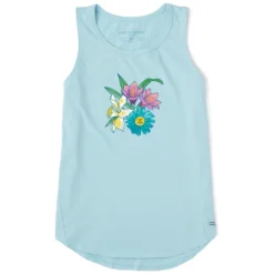 Women's Spring Bunch Sleeveless High-Low Crusher-LITE Tank