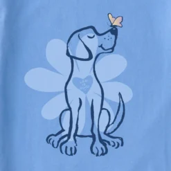 One Family Clothing 12 One Family Clothing -One Family Clothing Womens Spring Daisy Dog Long Sleeve CrusherLITE Hooded Tee 101517 2 lg