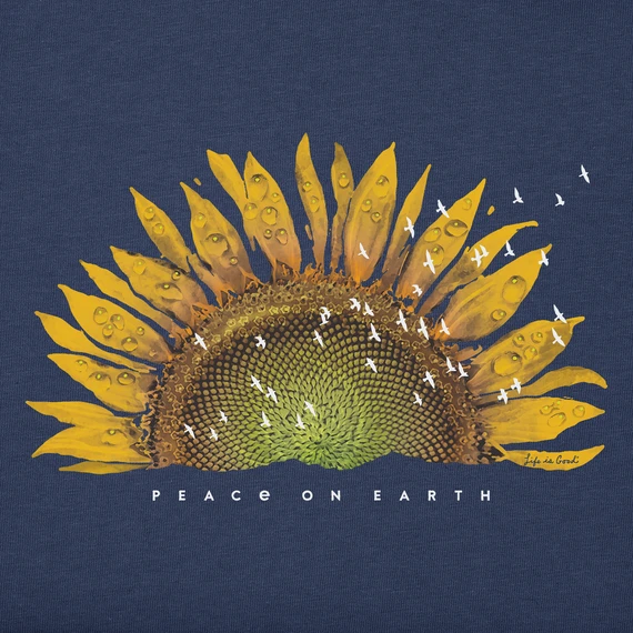 Women's Sunflower Dew Peace On Earth Sleeveless High-Low Crusher-LITE Tank 2 Women's Sunflower Dew Peace On Earth Sleeveless High-Low Crusher-LITE Tank - Image 2