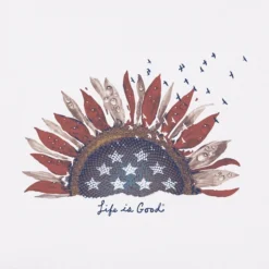 Women's Sunflower USA Sleeveless High-Low Crusher-LITE Tank 3 Women's Sunflower USA Sleeveless High-Low Crusher-LITE Tank -One Family Clothing Womens Sunflower USA Sleeveless HighLow CrusherLITE Tank 101595 2 lg