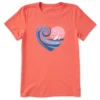 Women's Sunset Sail HeartCrusher Tee