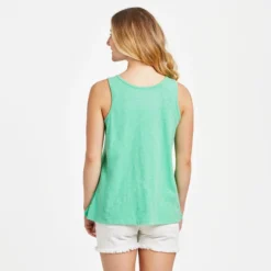 Women's Take Me To The Ocean Flip Flops Textured Slub Tank -One Family Clothing Womens Take me to the Ocean Flip Flops Textured Slub Tank 77780 3 lg