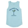 Women's Talk Dirty To Me Martini Sleeveless High-Low Crusher-LITE Tank