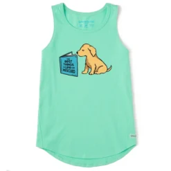 Women's The Best Things Are Rescued Sleeveless High-Low Crusher-LITE Tank