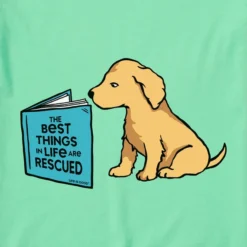 One Family Clothing 16 One Family Clothing -One Family Clothing Womens The Best Things are Rescued Sleeveless HighLow CrusherLITE Tank 102009 2 lg