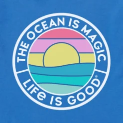 Women's The Ocean Is Magic Coin Boxy Crusher Tee -One Family Clothing Womens The Ocean Is Magic Coin Short Sleeve Boxy Crusher Tee 77667 2 lg