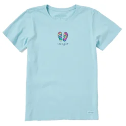 Women's Tie Dye Flip FlopsCrusher Tee