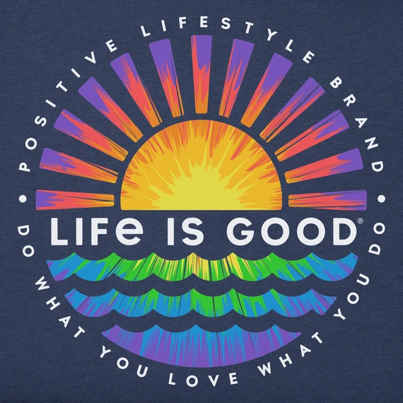 Women's Tie Dye Sunset Burst Sleeveless High-Low Crusher-LITE Tank 2 Women's Tie Dye Sunset Burst Sleeveless High-Low Crusher-LITE Tank - Image 2