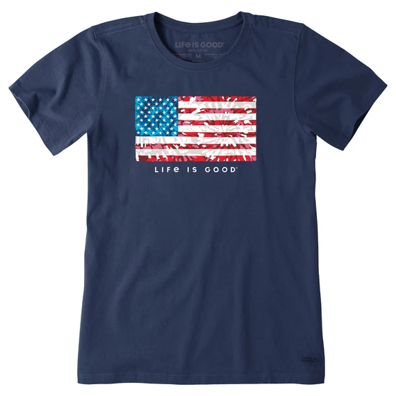 Women's Tie Dye FlagCrusher-LITE Tee 1 Women's Tie Dye FlagCrusher-LITE Tee