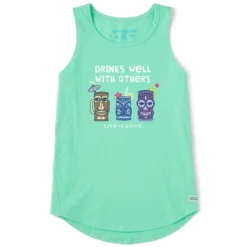 Women's Tiki Drinks Well Sleeveless High-Low Crusher-LITE Tank