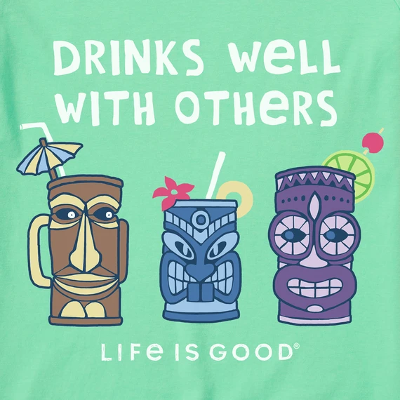 Women's Tiki Drinks Well Sleeveless High-Low Crusher-LITE Tank 2 Women's Tiki Drinks Well Sleeveless High-Low Crusher-LITE Tank - Image 2