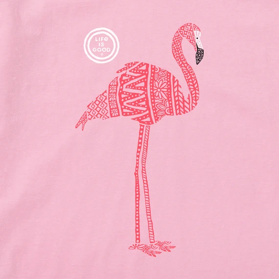 Women's Tribal Flamingo Sleeveless High-Low Crusher-LITE Tank 2 Women's Tribal Flamingo Sleeveless High-Low Crusher-LITE Tank - Image 2