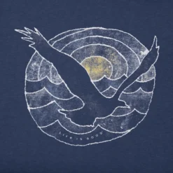 Women's Trippy Osprey Long Sleeve Crusher-LITE Tee -One Family Clothing Womens Trippy Osprey Long Sleeve CrusherLITE Tee 81084 2 lg