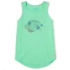 Women's Tropical Fish Of Hearts Sleeveless High-Low Crusher-LITE Tank