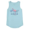 Women's Tropical Flamingo Sleeveless High-Low Crusher-LITE Tank