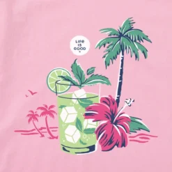 Women's Tropical Mojito Sleeveless High-Low Crusher-LITE Tank -One Family Clothing Womens Tropical Mojito Sleeveless HighLow CrusherLITE Tank 101500 2 lg