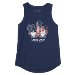 Women's USA Gnomes Sleeveless High-Low Crusher-LITE Tank