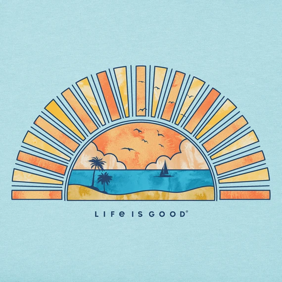 Women's Washy Macro-Micro Sailboat Sun Sleeveless High-Low Crusher-LITE Tank 2 Women's Washy Macro-Micro Sailboat Sun Sleeveless High-Low Crusher-LITE Tank - Image 2