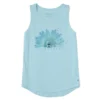 Women's Watercolor Daisy Beach Sleeveless High-Low Crusher-LITE Tank