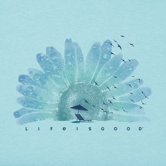 Women's Watercolor Daisy Beach Sleeveless High-Low Crusher-LITE Tank 2 Women's Watercolor Daisy Beach Sleeveless High-Low Crusher-LITE Tank - Image 2