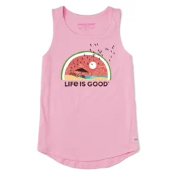 Women's Watermelonscape Sleeveless High-Low Crusher-LITE Tank