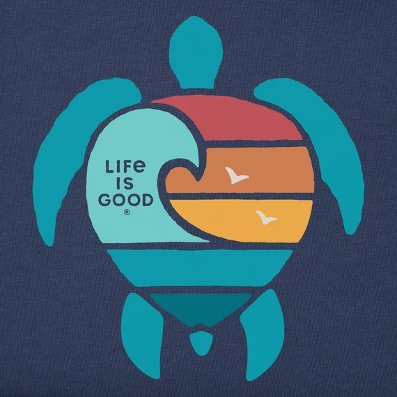 Women's Wavy Turtle Sleeveless High-Low Crusher-LITE Tank 2 Women's Wavy Turtle Sleeveless High-Low Crusher-LITE Tank - Image 2