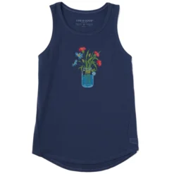 Women's Wildflower Jar Sleeveless High-Low Crusher-LITE Tank