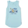Women's Winnie & P I Like It Here Beach Sleeveless High-Low Crusher-LITE Tank