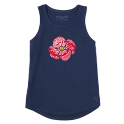 Women's Wizard Of Oz Tie Dye Poppy Sleeveless High-Low Crusher-LITE Tank