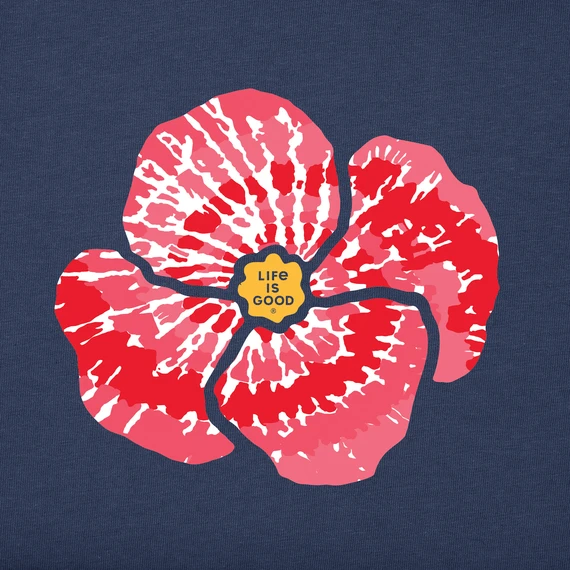 Women's Wizard Of Oz Tie Dye Poppy Sleeveless High-Low Crusher-LITE Tank 2 Women's Wizard Of Oz Tie Dye Poppy Sleeveless High-Low Crusher-LITE Tank - Image 2