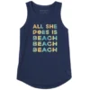 Women's Wordsmith Beach Beach Beach Sleeveless High-Low Crusher-LITE Tank