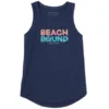 Women's Wordsmith Beach Bound Hibiscus Sleeveless High-Low Crusher-LITE Tank
