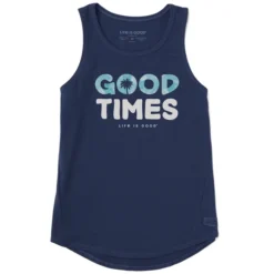 Women's Wordsmith Good Times Palm Sleeveless High-Low Crusher-LITE Tank